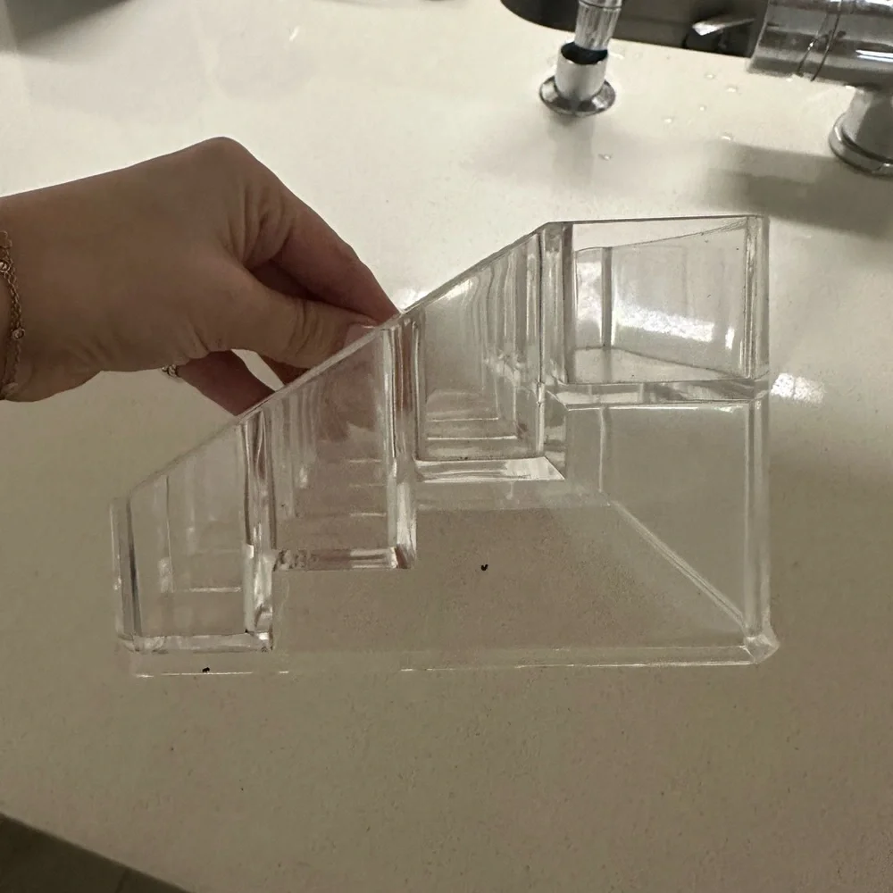 Acrylic cosmetic storage organizer